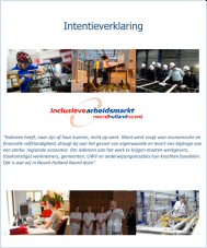 intentieverklaring Inclusieve Arbeidsmarkt Noord-Holland Noord