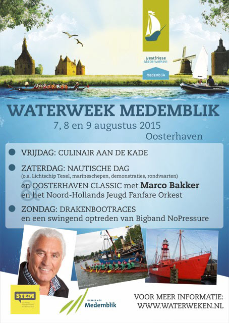 poster waterweek medemblik 2015